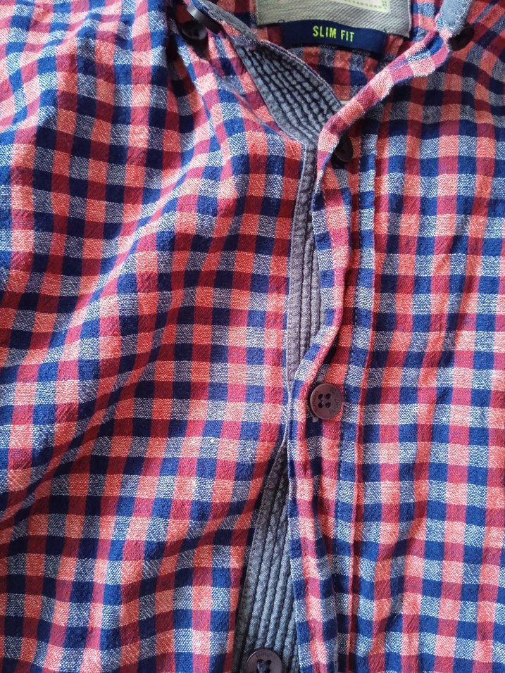 Bordo Pamuklu Erkek Gömlek Uzun Kollu - Görsel 4