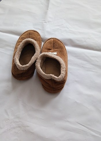 Erkek Çocuk Kahverengi Sıcak Ev Terliği - Görsel 2