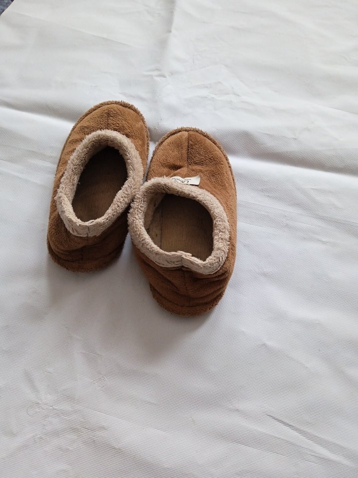 Erkek Çocuk Kahverengi Sıcak Ev Terliği - Görsel 2