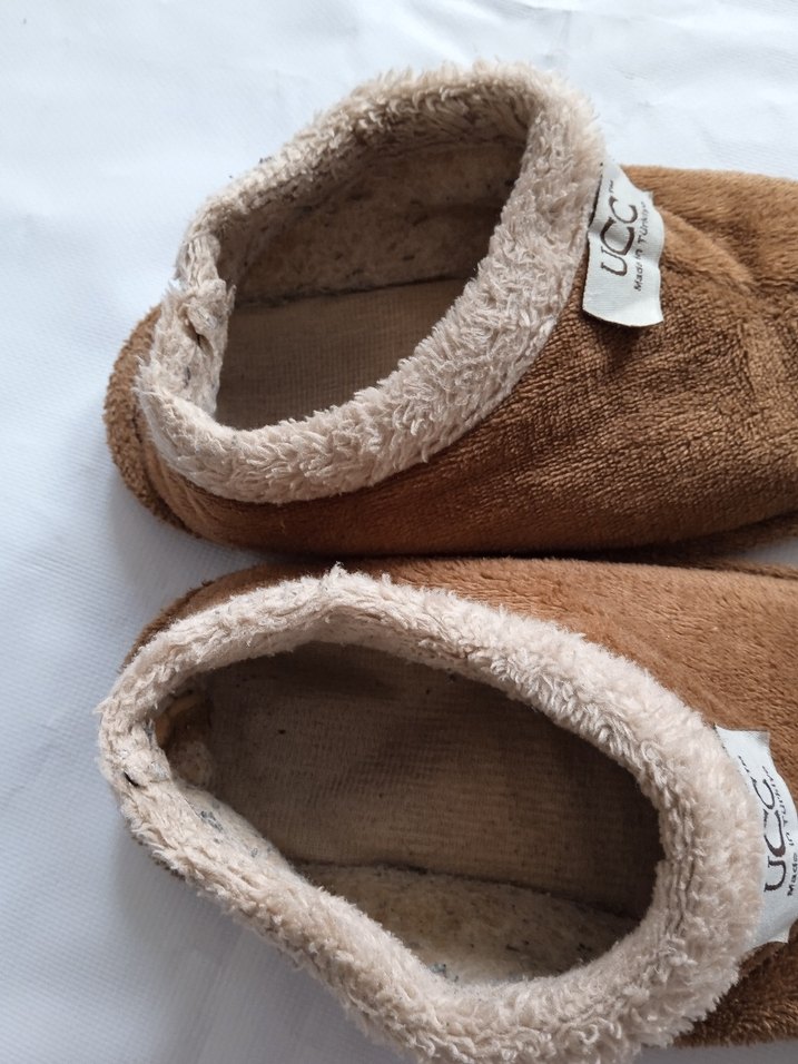 Erkek Çocuk Kahverengi Sıcak Ev Terliği - Görsel 3