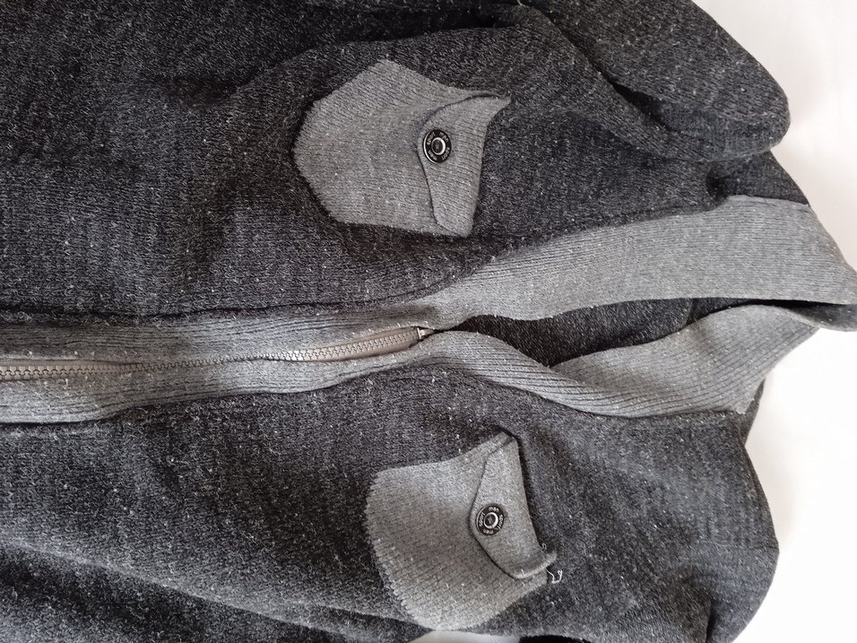 Gri Fermuarlı Erkek Polar Hırka - Görsel 2