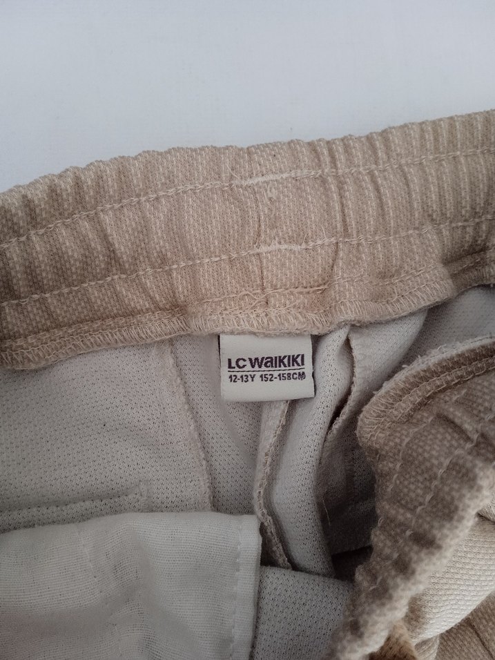 Bej çocuk pantolon, alt eşofman - Görsel 4