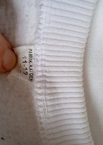3 adet beyaz kalın  çocuk sweatshirt - Görsel 2