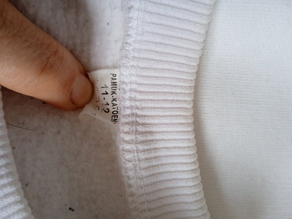 3 adet beyaz kalın  çocuk sweatshirt - Görsel 2