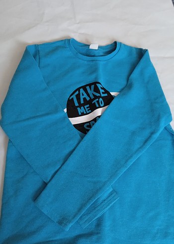 Mavi Baskılı Erkek Çocuk sweatshirt - Görsel 2