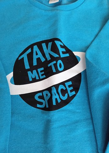 Mavi Baskılı Erkek Çocuk sweatshirt - Görsel 4