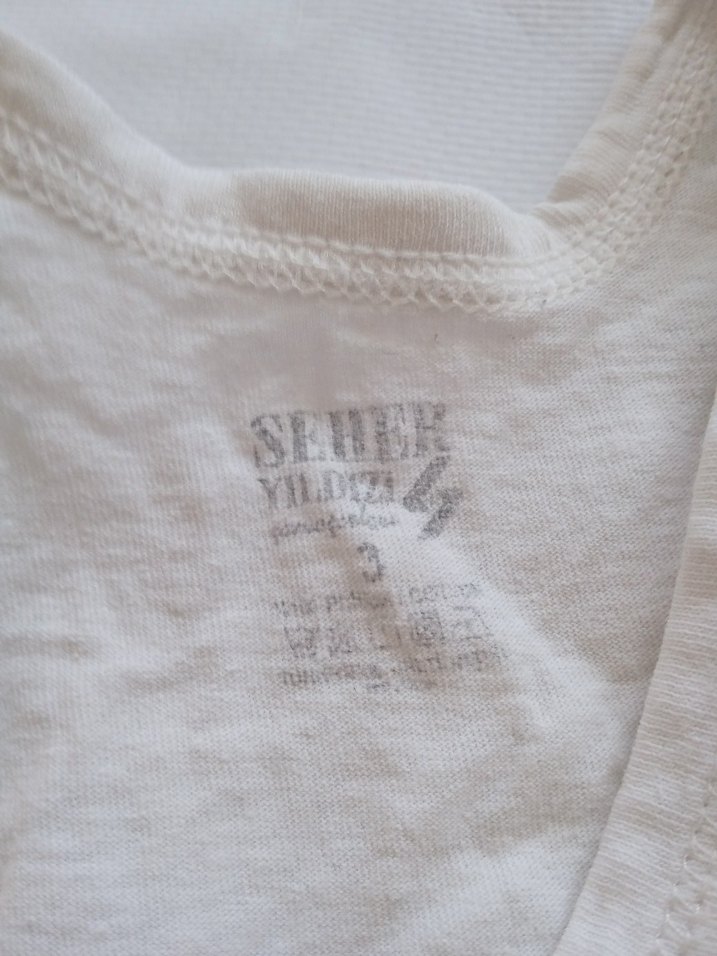 2 adet beyaz Çocuk Atlet - Görsel 2