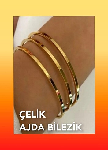 316L PASLANMAZ ÇELİK 3LÜ AJDA BİLEZİK