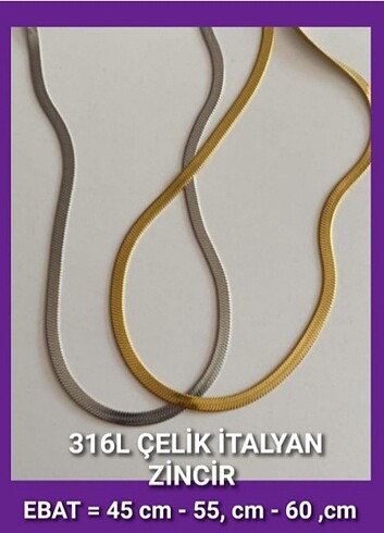 KOLYELERİMİZ 316L PASLANMAZ ÇELİKTİR