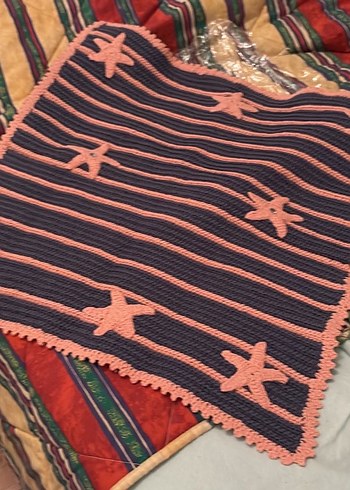 Nakışlı Örgü Çok Renkli Çocuk Battaniyesi - Görsel 2