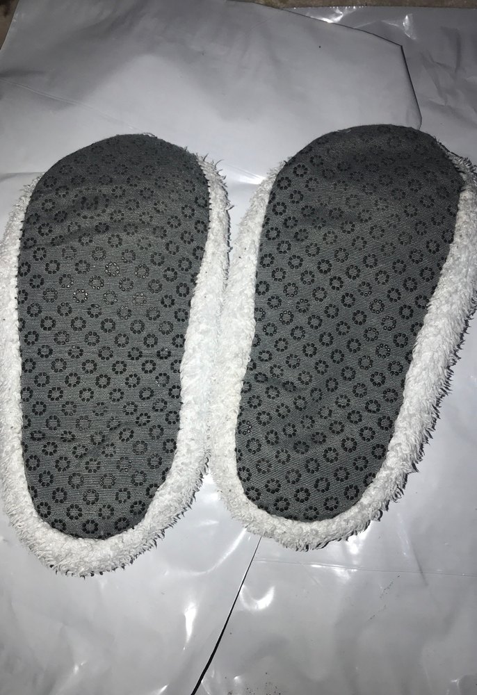 Kız Çocuk Gri Örgü Sıcak Terlik - Görsel 2