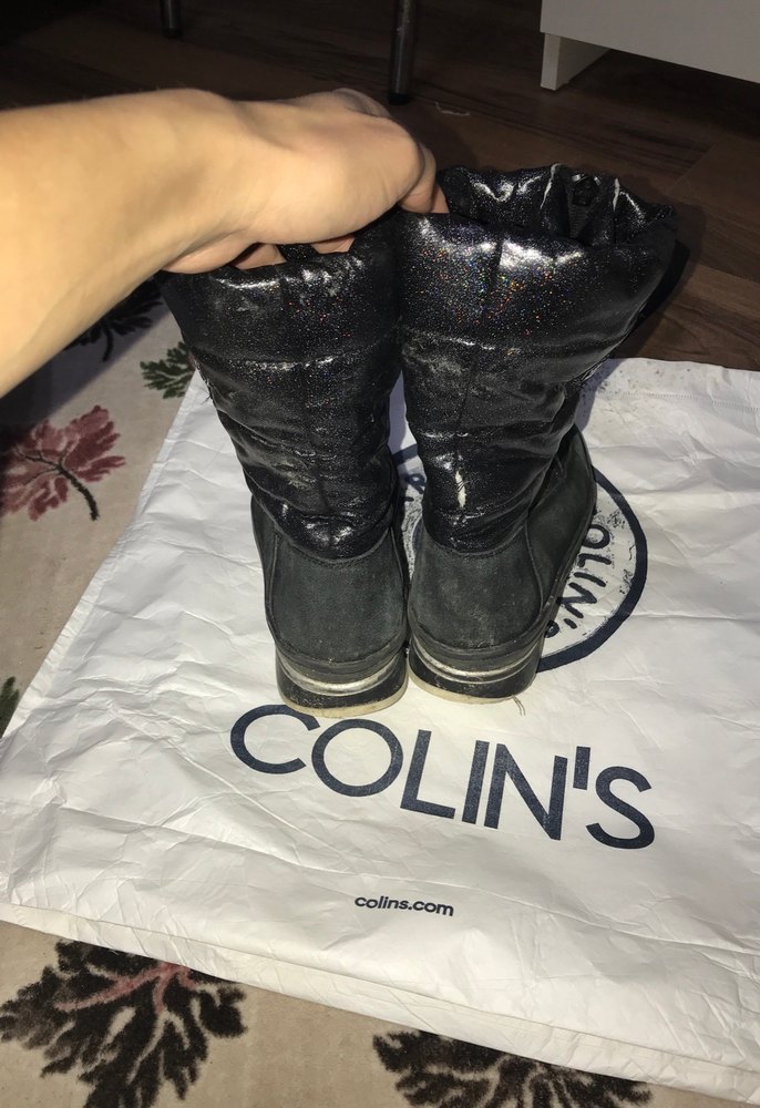 Yüksek Topuklu Fermuarlı Siyah Biker Bot - Görsel 2