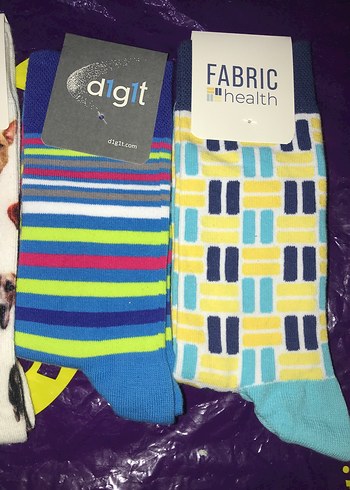 Renkli Desenli Erkek Midi Çorapları - Görsel 3