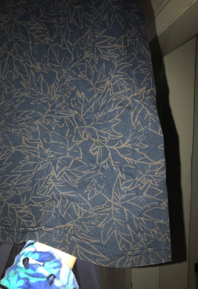 Siyah Kısa Kollu Hamile Keten Bluz - Görsel 4