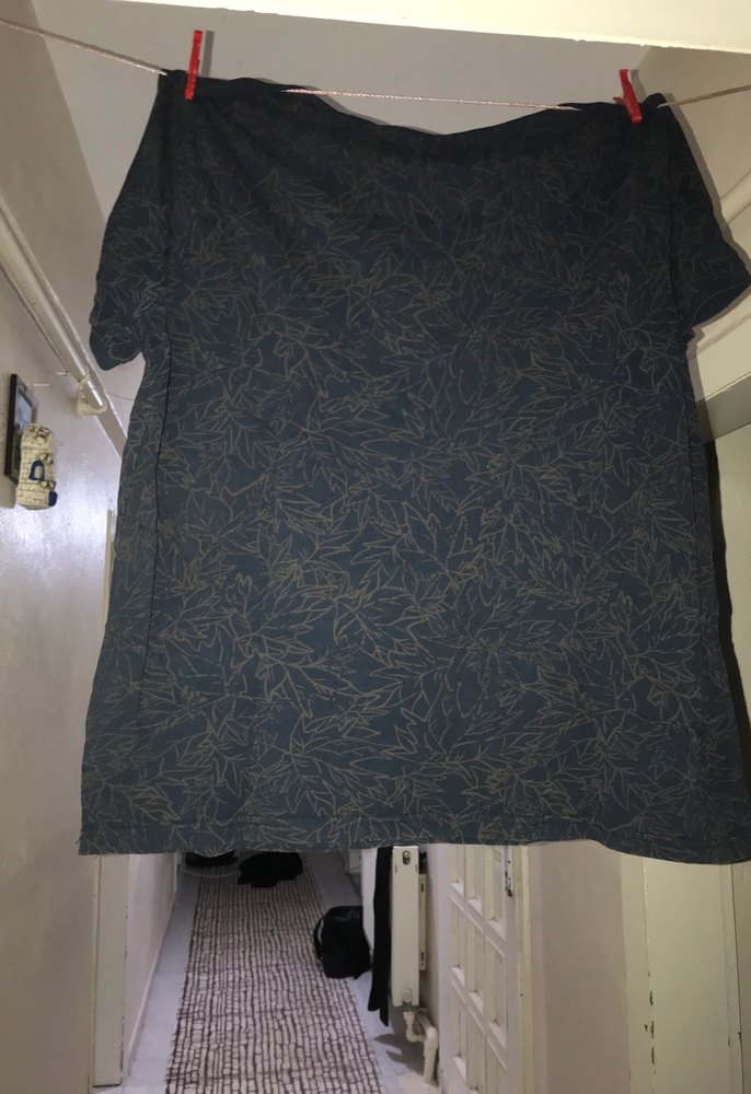 Siyah Kısa Kollu Hamile Keten Bluz - Görsel 3