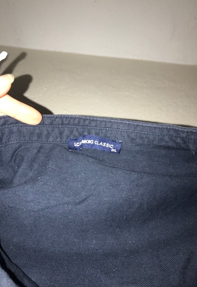 Siyah Kısa Kollu Hamile Keten Bluz - Görsel 2