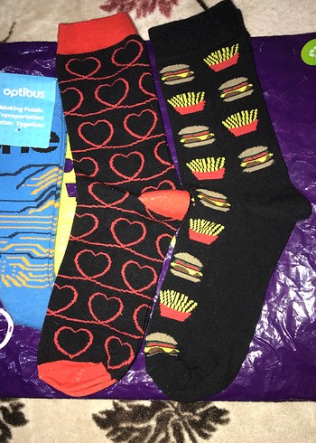 Kız Çocuk Desenli Çok Renkli Çoraplar - Görsel 3