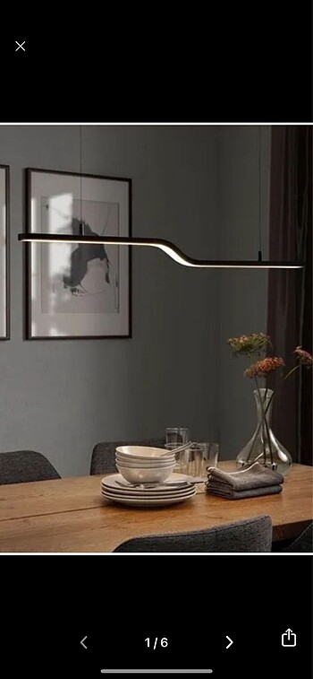 Ikea İKEA kumandalı led avize