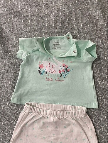 3 Ay Beden çeşitli Renk Bebek altüst pijama takımı