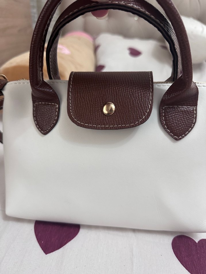 Bej Deri Modern Klasik Kadın Çapraz Çanta - Görsel 2