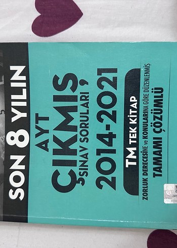 AYT Çıkmış Sorular 2014-2021 Kitabı