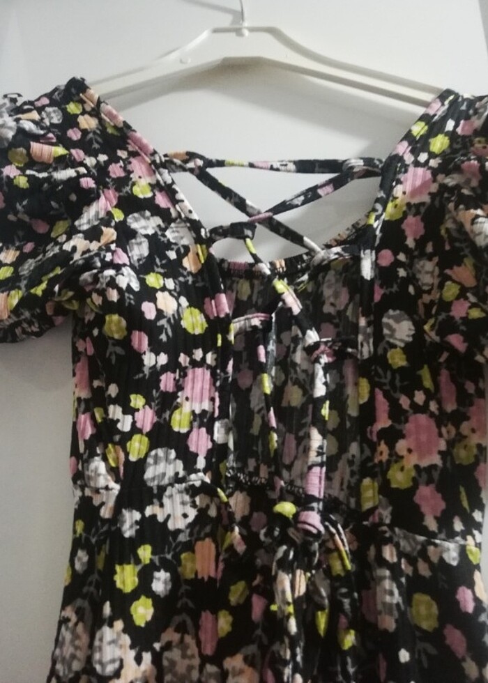 Sırt bağlamalı elbise  - Görsel 4