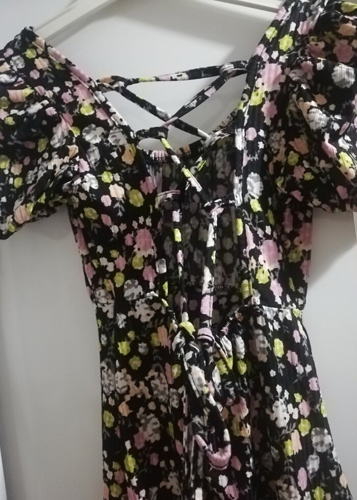 Sırt bağlamalı elbise  - Görsel 5