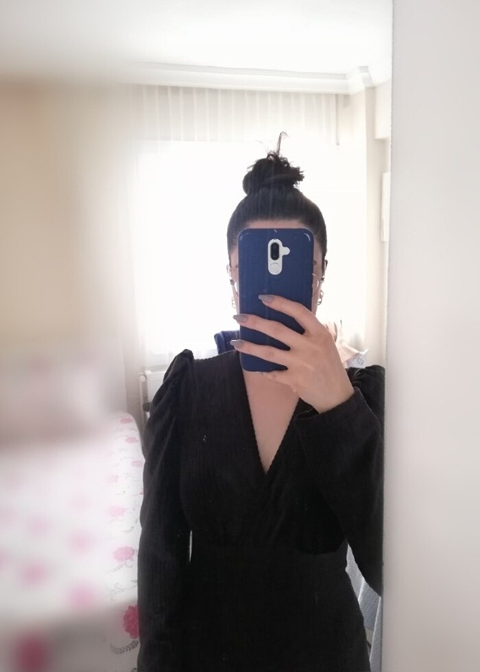 Kadife elbise - Görsel 3