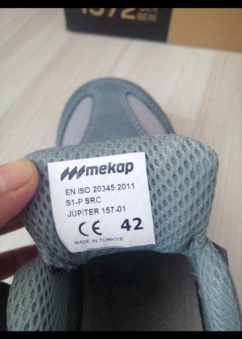 Gri Erkek Spor Ayakkabı Cırtlı Outdoor - Görsel 3