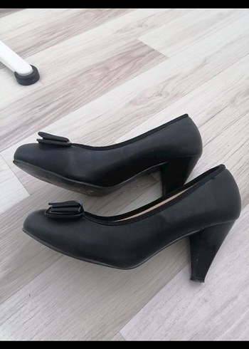 Siyah Tokalı Stiletto Topuklu Kadın Ayakkabı - Görsel 4