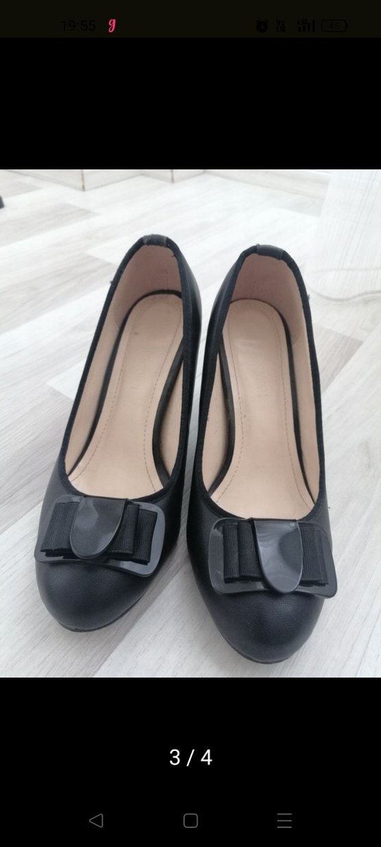 Siyah Tokalı Stiletto Topuklu Kadın Ayakkabı - Görsel 3