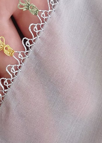 Boncuk İşlemeli Bohem Kadın Eşarp - Görsel 2