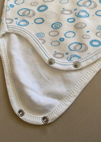 Renkli Baskılı Kısa Kollu Bebek Kız Body - Görsel 2