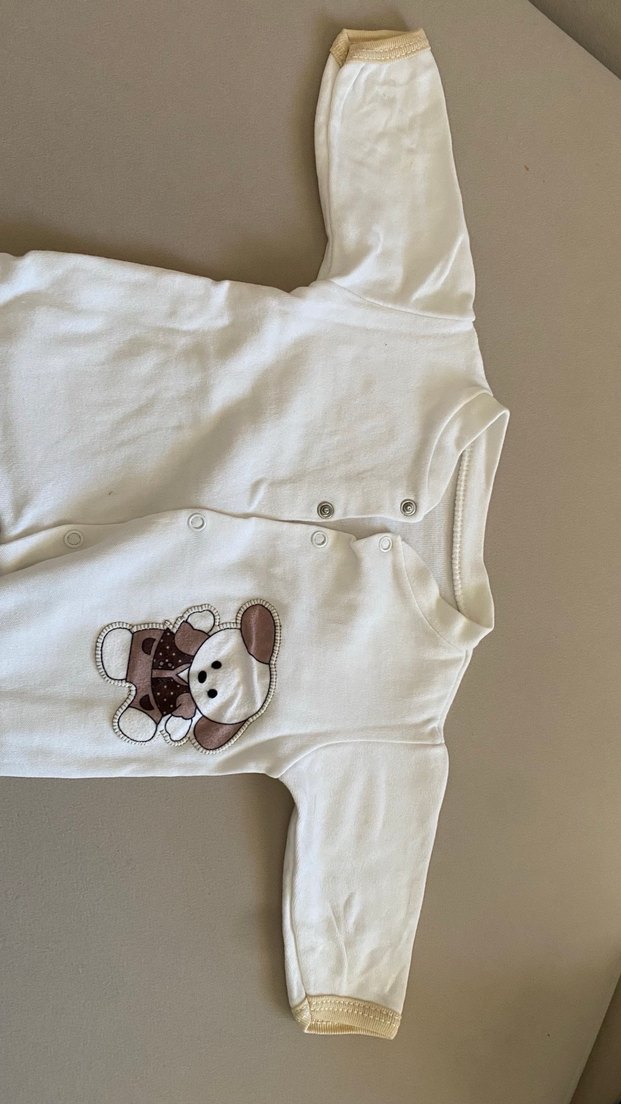 Renkli Baskılı Kısa Kollu Bebek Kız Body - Görsel 5