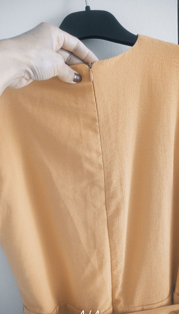 hardal Kuşaklı Kadın Tulum - Görsel 4