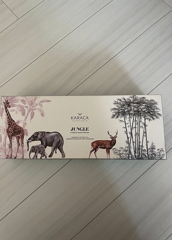 Karaca jungle 6 kişilik kahve fincanı