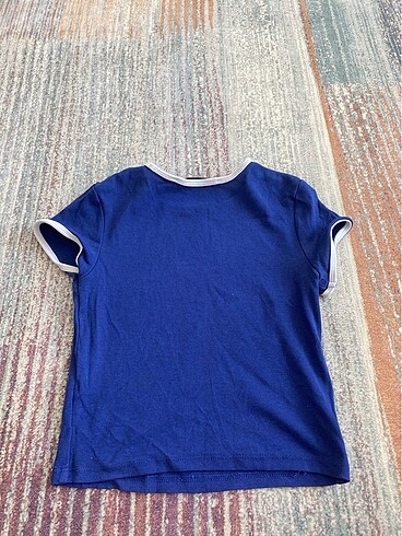 xs Beden Mavi crop