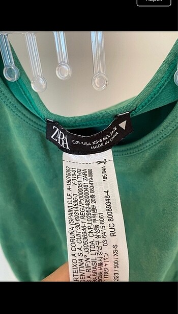 Zara yeşil elbise