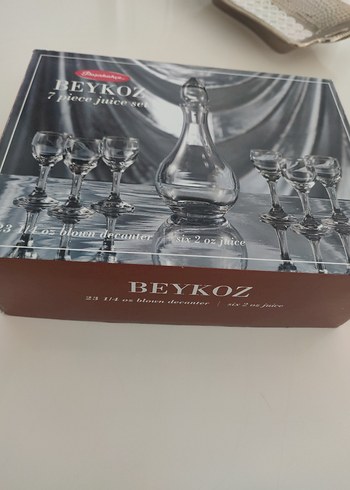 Beykoz 7 Parça Beyaz Cam Meşrubat Seti - Görsel 7