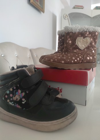 Kız Çocuk Kahverengi ve siyah bot 27 - Görsel 4