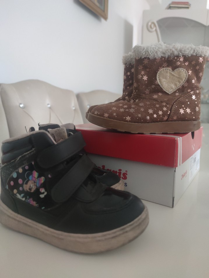 Kız Çocuk Kahverengi ve siyah bot 27 - Görsel 5