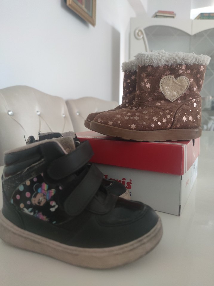 Kız Çocuk Kahverengi ve siyah bot 27 - Görsel 4