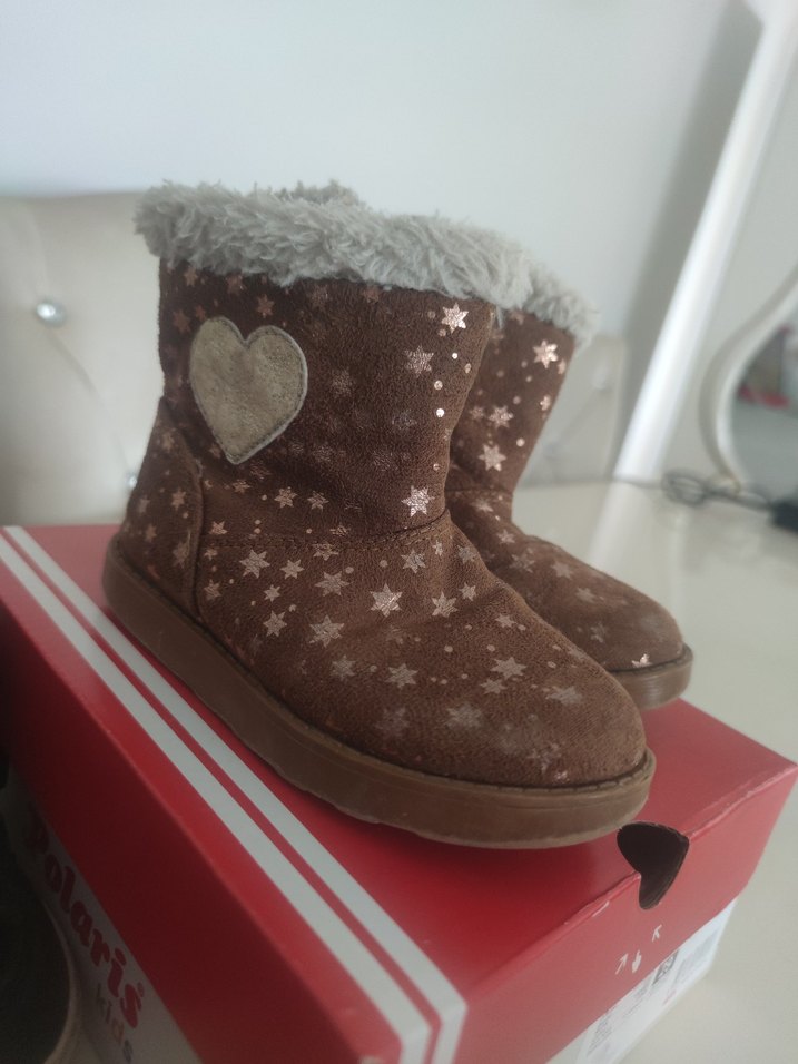 Kız Çocuk Kahverengi ve siyah bot 27 - Görsel 3