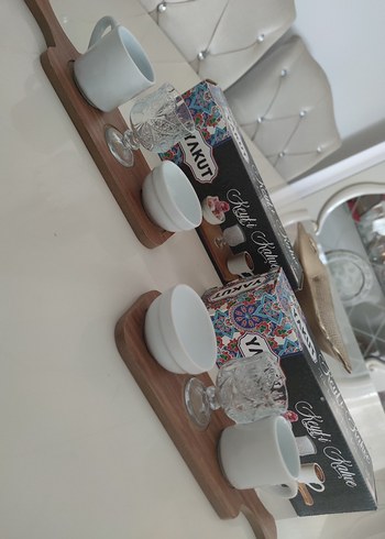 Yakut Keyfi Kahve Serisi - Beyaz Kahve Seti - Görsel 6