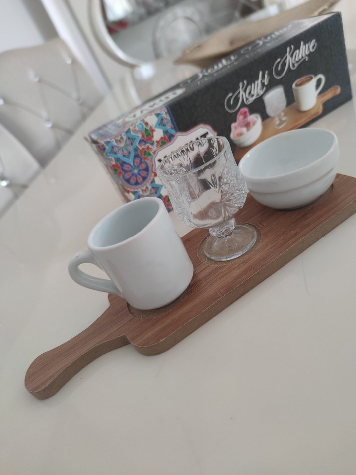 Yakut Keyfi Kahve Serisi - Beyaz Kahve Seti - Görsel 5