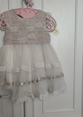 kız bebek beyaz elbise gelinlik - Görsel 4