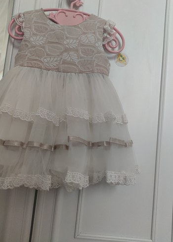 kız bebek beyaz elbise gelinlik - Görsel 2