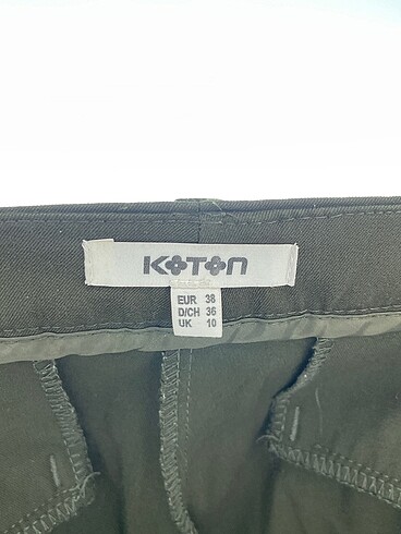 38 Beden haki Renk Koton Kumaş Pantolon %70 İndirimli.