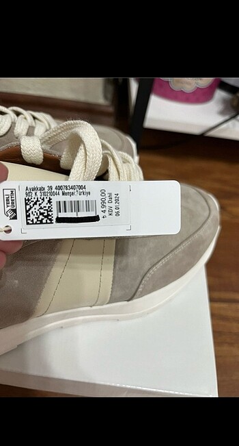 39 Beden camel Renk Vakko / w collection bayan ayakkabı