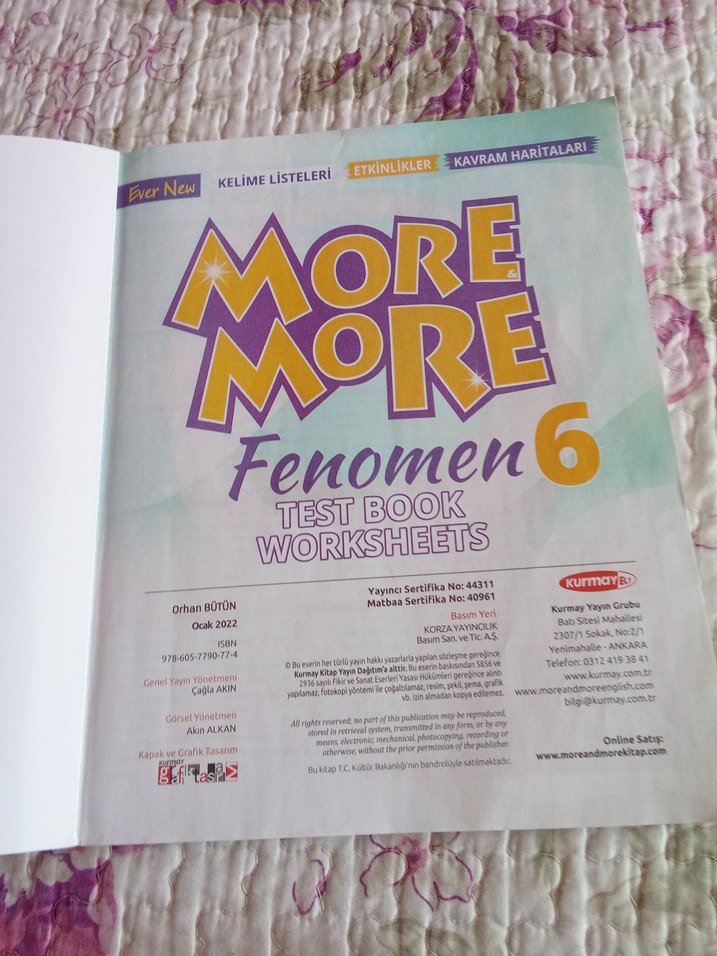 More More Fenomen 6 Test Kitabı - 500 Soru - Görsel 2